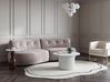 Sofa dla 3 osób LAERDAL Welur Beżowoszary