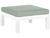 Loungegrupp 5-sits aluminium vit/grön MESSINA_929582