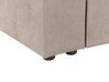 Sectional Sofa Bed with Ottoman Taupe FALSTER_935857