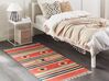 Vlněný kelimový koberec 80 x 150 cm vícebarevný HATIS_869520