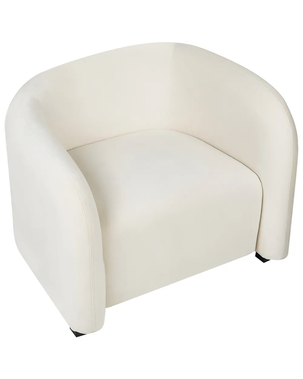 Armchair VELTADA Velvet Off-White_1028233