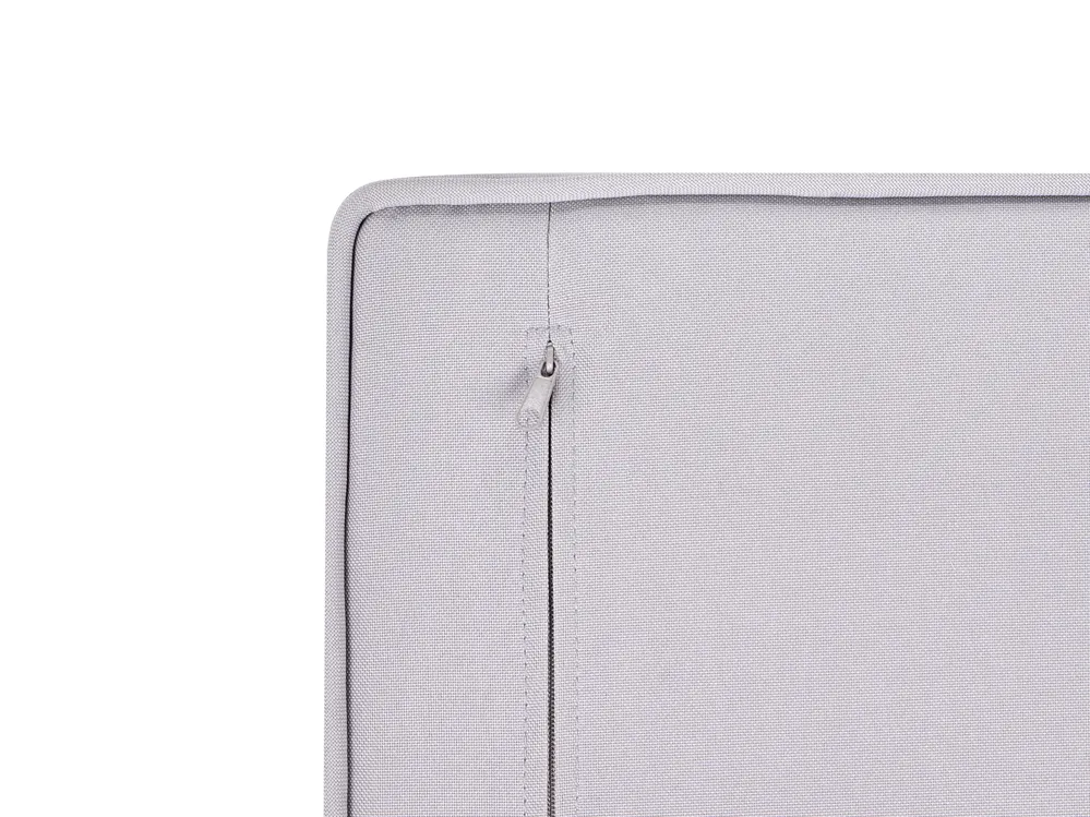 Narożnik ogrodowy ze stolikiem dla 3 osób ARABBA Certyfikowane drewno akacjowe Szary Lewostronny_1049523