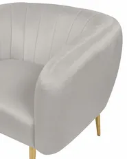 Armchair LACONIA Velvet Light Grey_871289