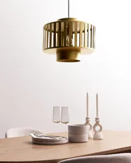 Pendant Lamp HUGLI Metal Brass_986230
