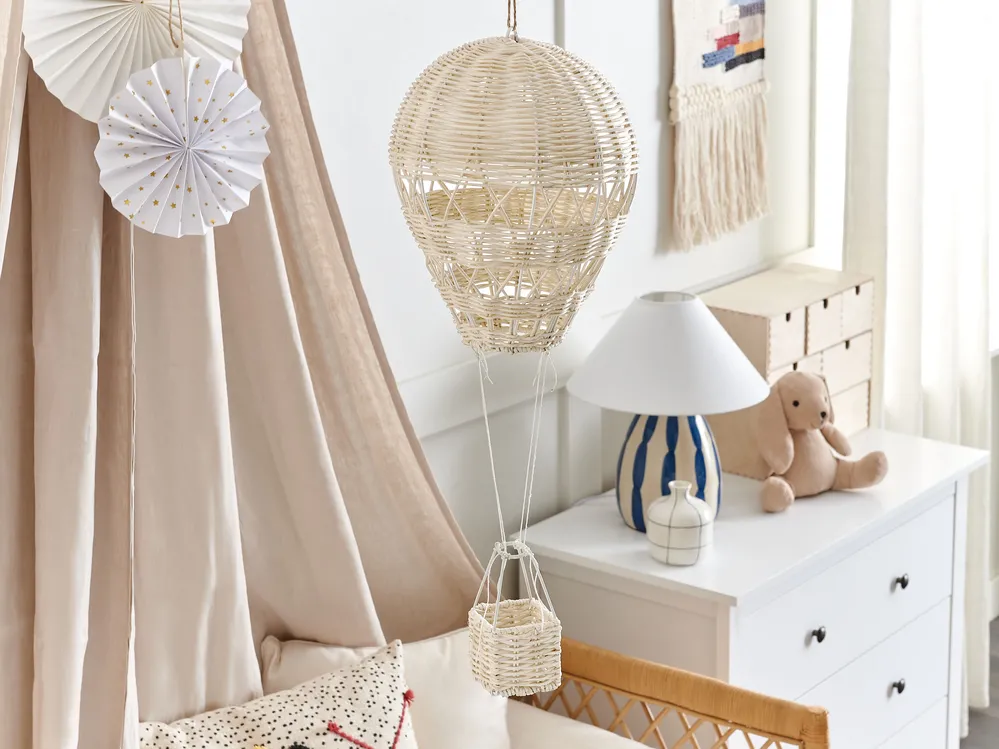 Dekoracja ścienna Balon BEMBA Rattan 60 cm Naturalny