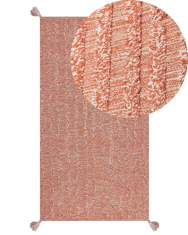 Tappeto cotone arancione 80 x 150 cm MUGLA