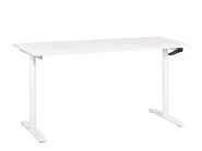 Biurko regulowane manualnie DESTINAS 160 cm 72 cm Biały_899094