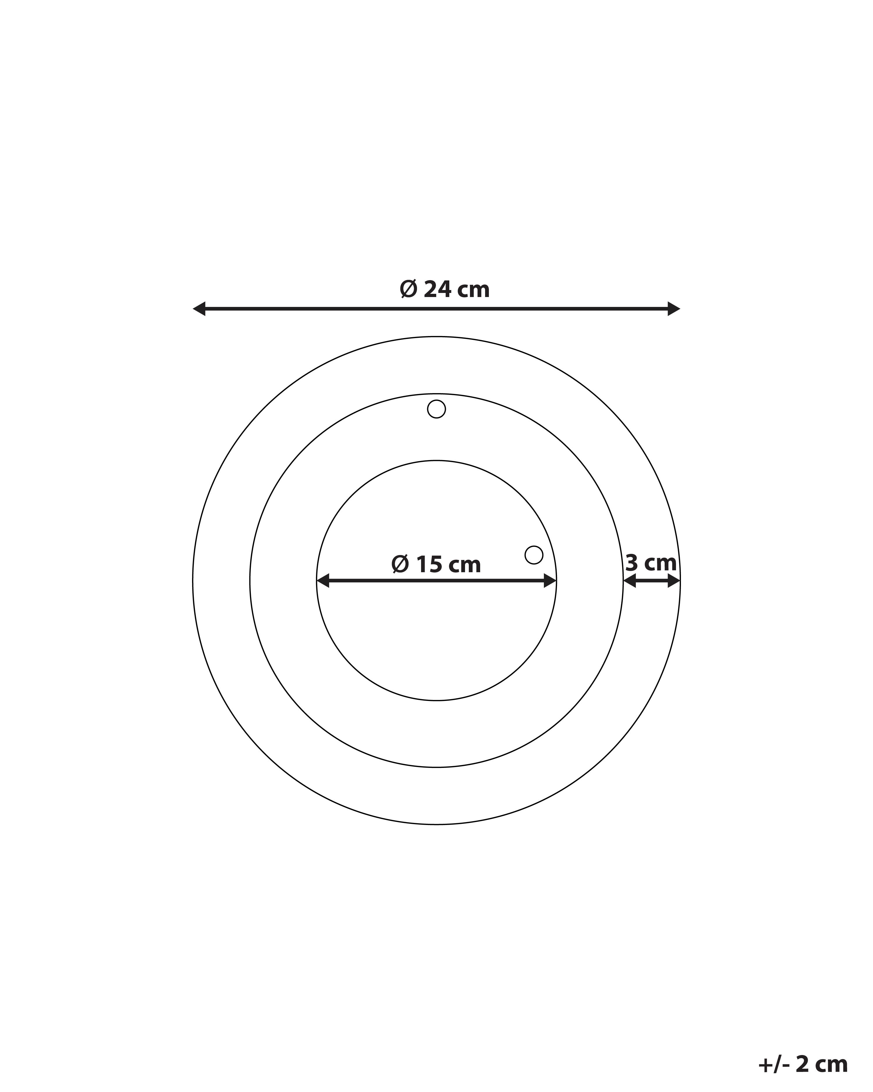 Wall Clock ⌀ 30 cm Black CLUSES Beliani.co.uk