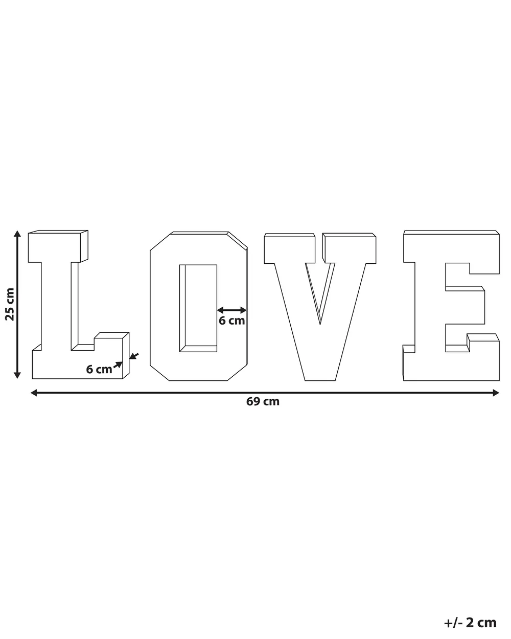 LED Decoration Text PROCYON Multicolour_887200