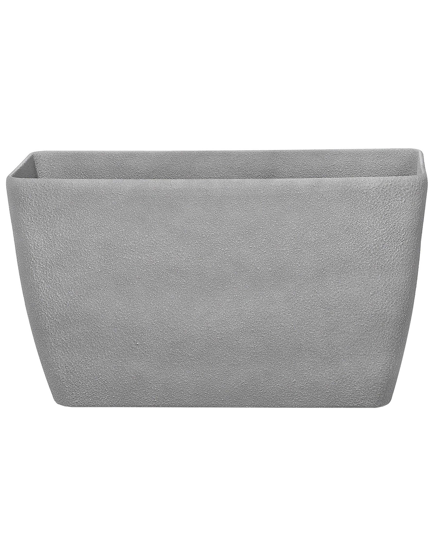 Vaso da fiori moderno rettangolare grigio 74x32x45cm BARIS_692117