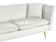 Sofa 3 Seater FREDERICA Velvet Off-White_965560
