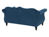 3 Seater Velvet Sofa Navy Blue SKIEN_743163