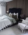 Sametová postel 160 x 200 cm černá AYETTE_923095