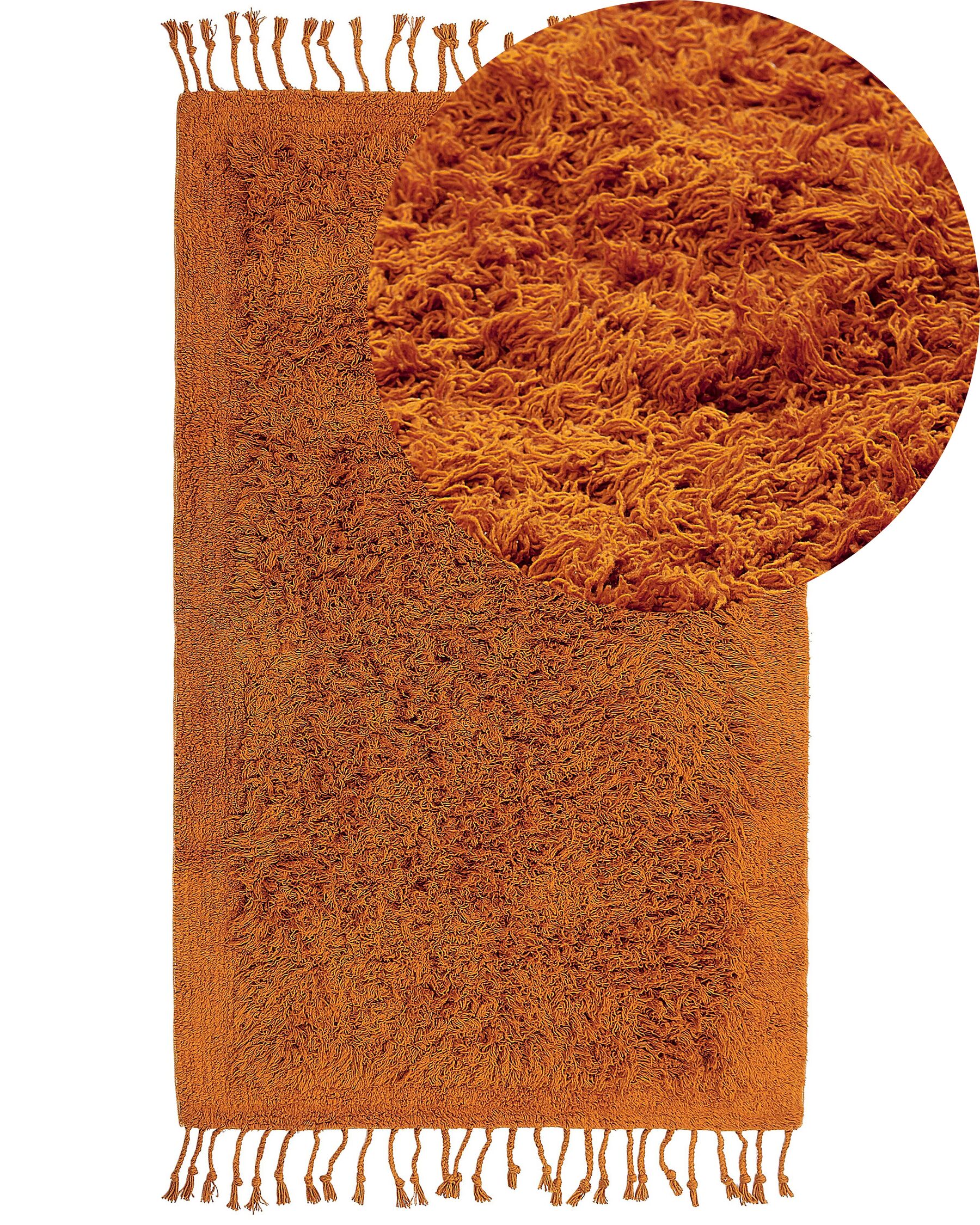 Bavlnený koberec 80 x 150 cm oranžový BITLIS_837621
