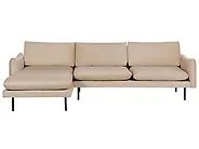 Sofá esquinero VINTERBRO Terciopelo Beige Derecha_1183791