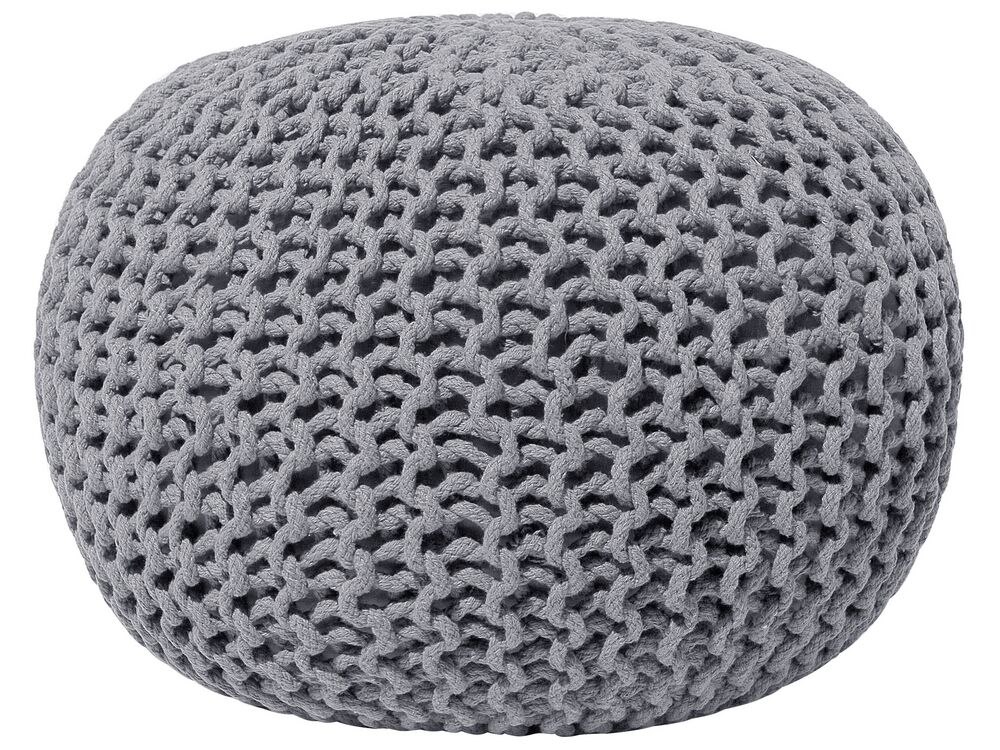 Puf CONRAD Algodón Gris