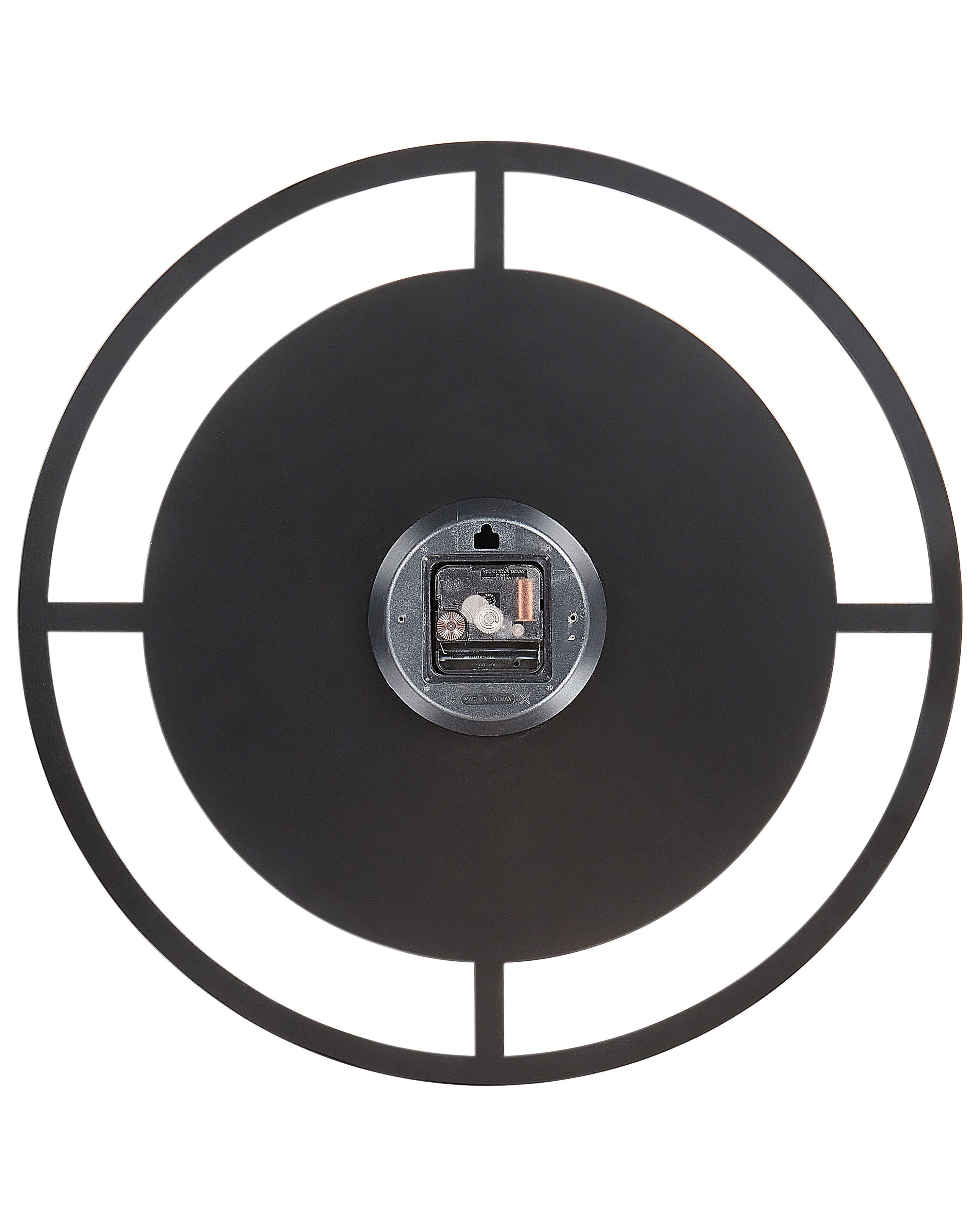 Wall Clock ⌀ 40 cm Black TRIENT Beliani.co.uk