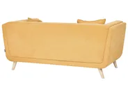 Sofa 2 Seater HABO with Ottoman Fabric Mustard_1077361