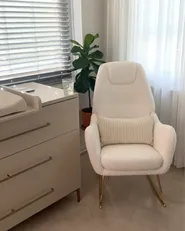 Rocking Chair GULSELE Boucle Off-White_1050689