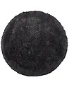 Shaggy Rug CIDE Black ø 140 cm