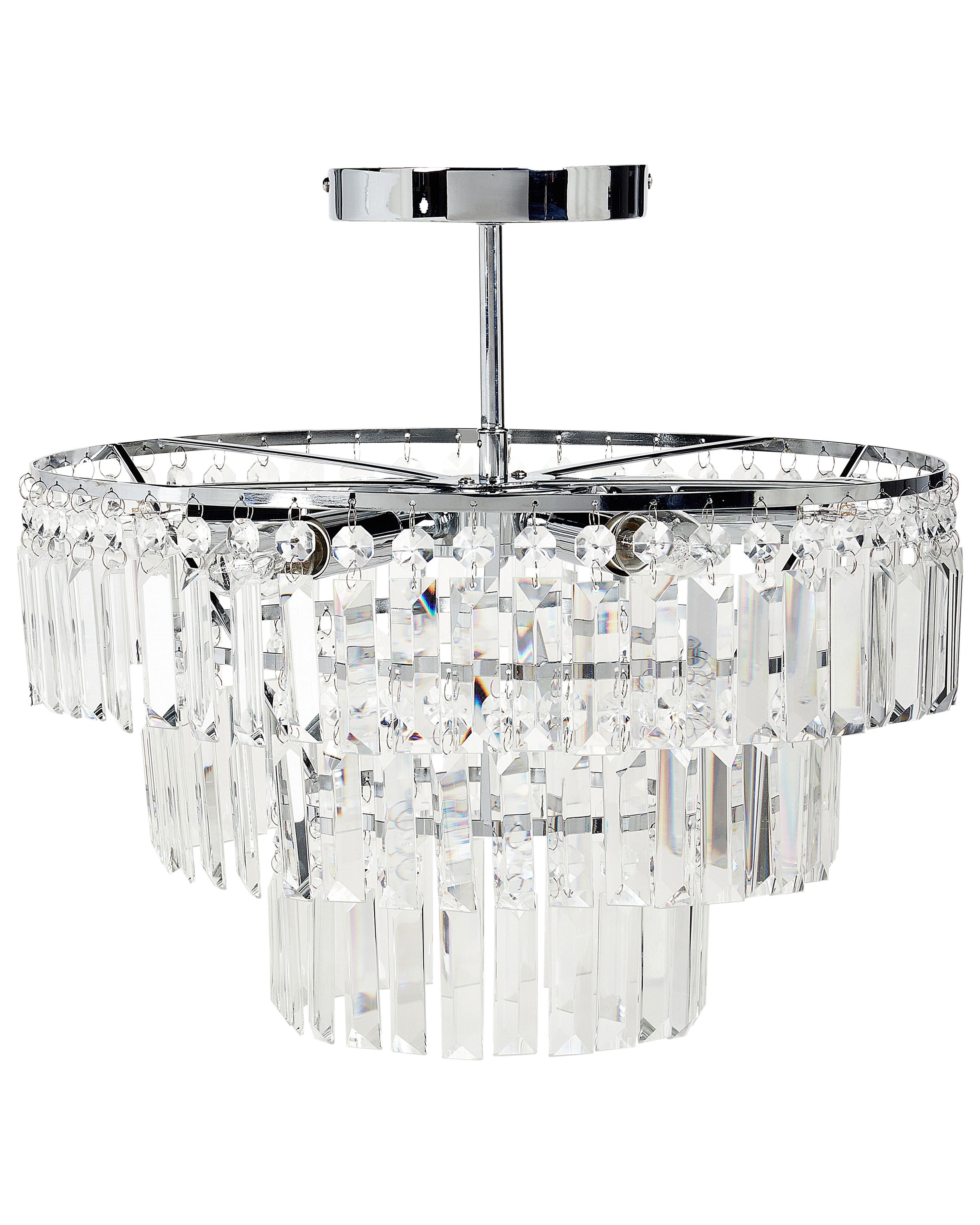 QAREHL Kroonluchter kristal wit, 4 vlammen hanglamp vintage kristallen lamp, E14 fitting hanglamp eettafel kroonluchter modern voor woonkamer, eetkamer, slaapkamer QAREHL Kroonluchter kristal wit, 4 vlammen hanglamp vintage kristallen lamp, E14 fitting hanglamp eettafel kroonluchter modern voor woonkamer, eetkamer, slaapkamer