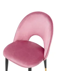Set of 2 Dining Chairs MAGALIA Velvet Pink_1043547