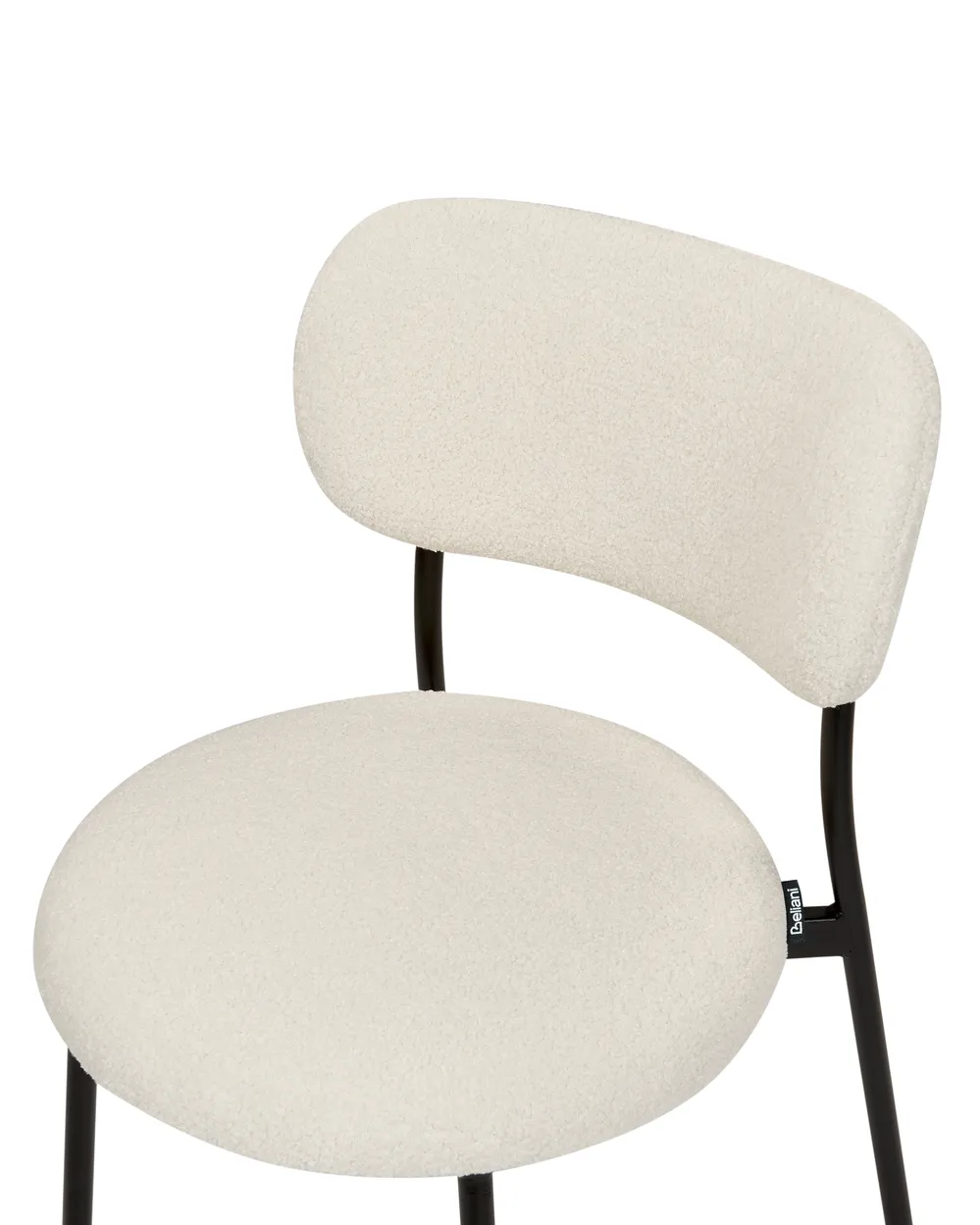 Set of 2 Dining Chairs CASEY Boucle Off-White_887272
