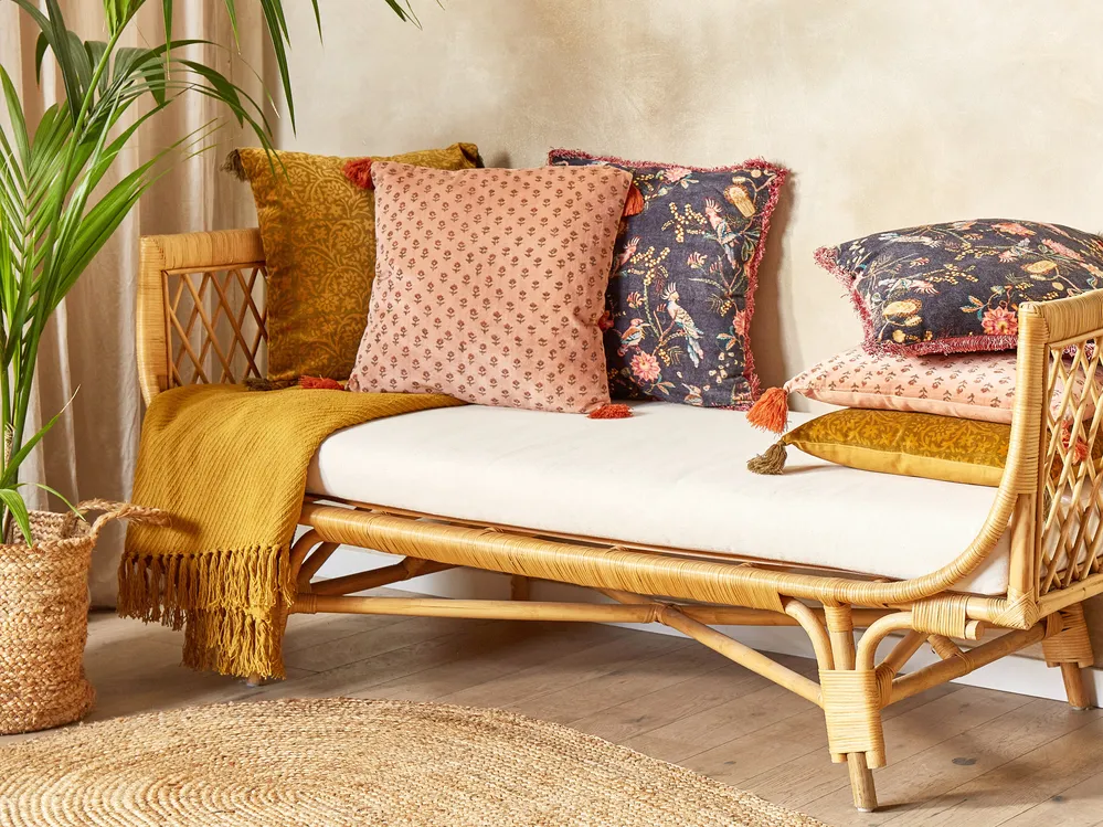 Boho Sofa Naranja Cojines Conjunto De Cojines Decorativos RUMHORA