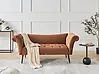 Chaise longue NANTILLY Terciopelo Marrón dorado