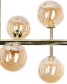 10 Light Pendant Lamp Gold RAMIS_840695