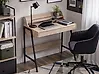 Home Office Desk with Hutch BROXTON 77 cm x 46 cm with Drawers Light Brown