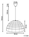 Ratanová závesná lampa prírodná SELENGE_713617