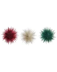 Set di 3 decorazioni da appendere LED GROVLAN 41 cm Stella Multicolore_1031688