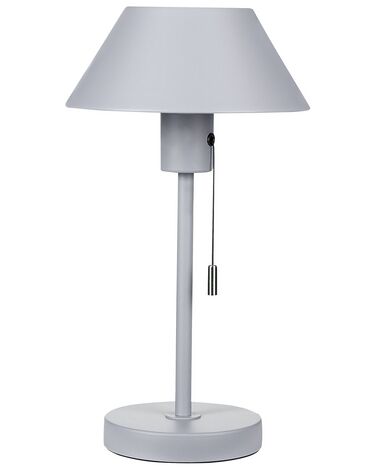 Metal Table Lamp Light Grey CAPARO