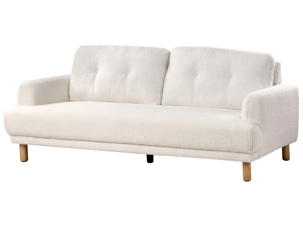 Sofa 3 Seater TUVE Boucle White_927361