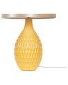 Keramická stolná lampa žltá HADDAS_822630