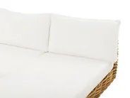 Garden Lounge Set with Table 4 Seater VARALLO Modular Rattan Natural Left Hand_767015