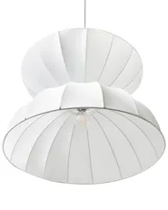 Lampadario DEBONS Finta seta Bianco_1008195
