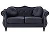 Sofa 2 Seater SKIEN Velvet Black