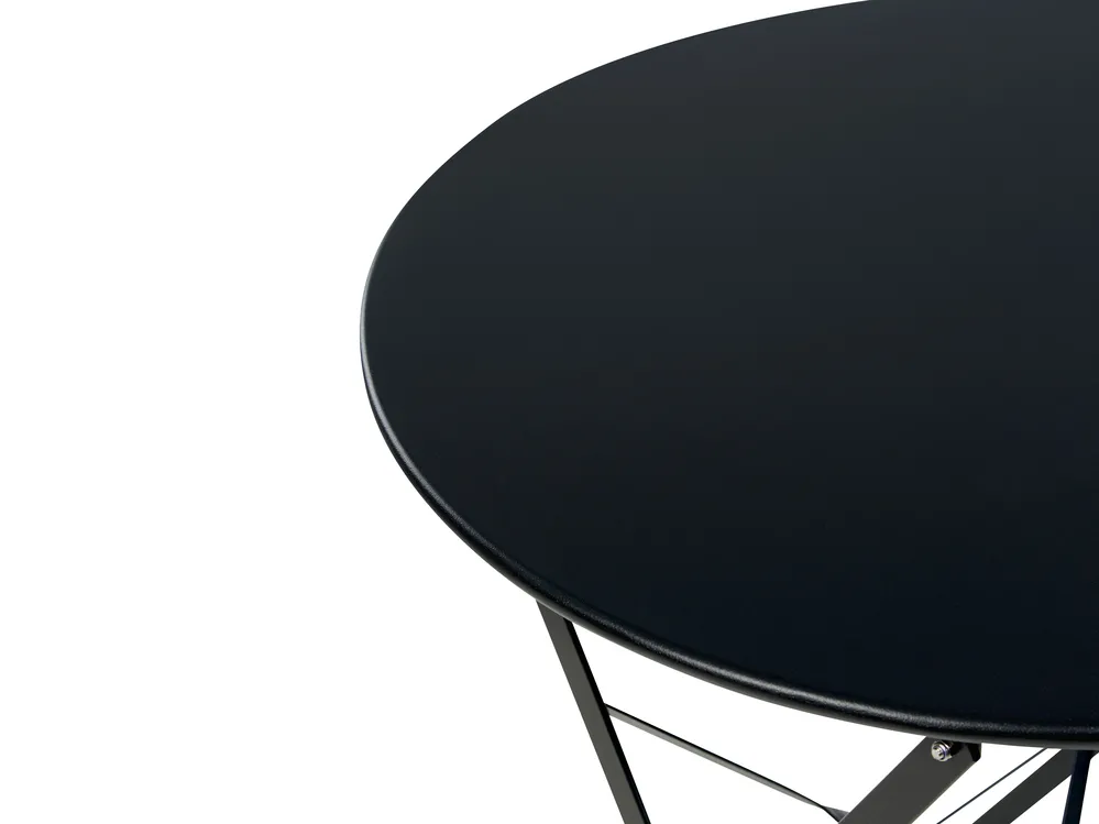 Bistro Set Folding FIORI Metal Black_879138