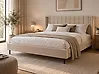 Cama Terciopelo VILLETTE 180 x 200 cm Beige