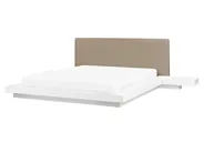 Wasserbett Bouclé ZEN 160 x 200 cm Weiss_1080248