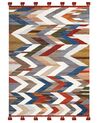 Wool Kilim Area Rug 160 x 230 cm Multicolour KANAKERAVAN_859643