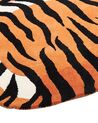 Vlnený detský koberec v tvare tigra 100 x 155 cm oranžový RAJAH_874844