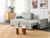 Right Hand Fabric Corner Sofa Bed with Storage Grey KARILA_886071