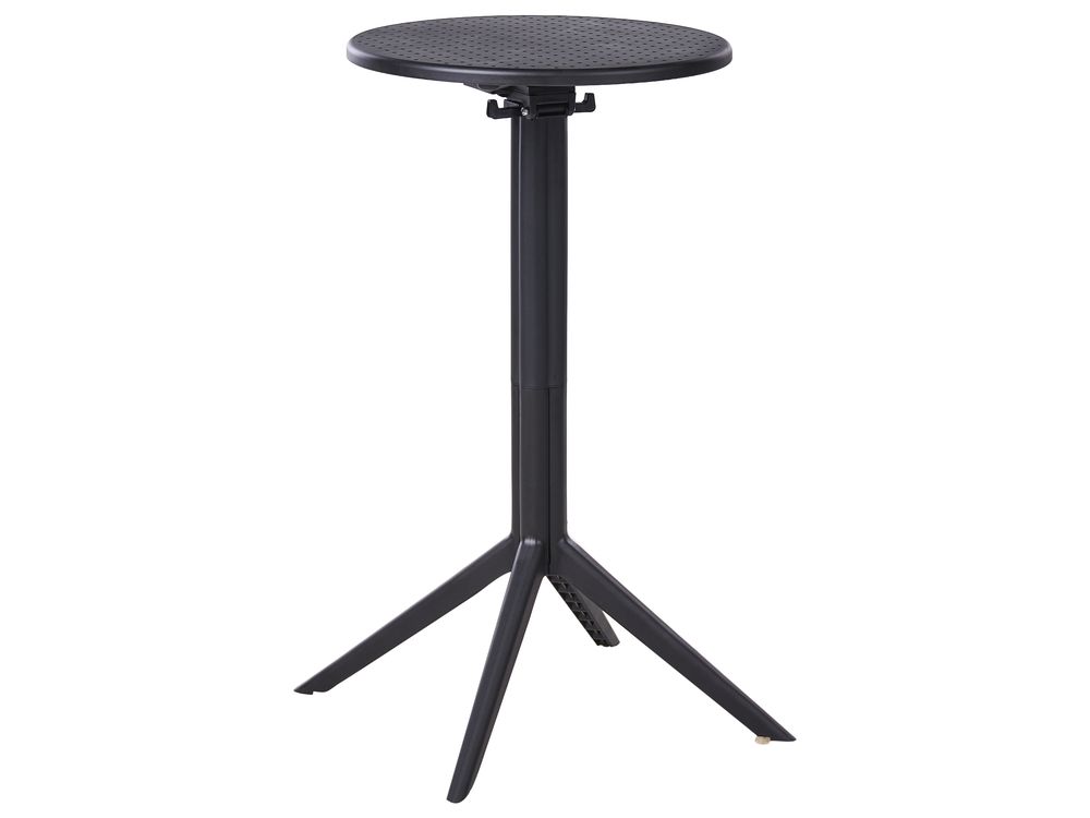 Zahradní barový stůl LEGRENA 60 cm 60 cm Černá