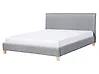 Bed Fabric SENNEZ 160 x 200 cm (EU King Size) Light Grey