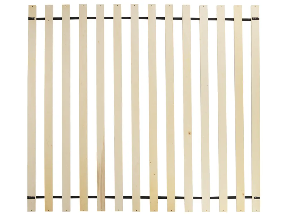 Łóżko Len syntetyczny LESTRE 160 x 200 cm Złamana biel_960919