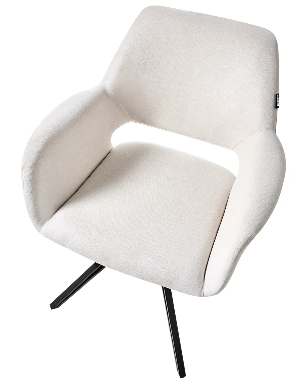 Juego De 2 Sillas De Comedor Giratorias HWC-C41 – Ajustables En Altura – Tela Marrón – Estilo Clásico