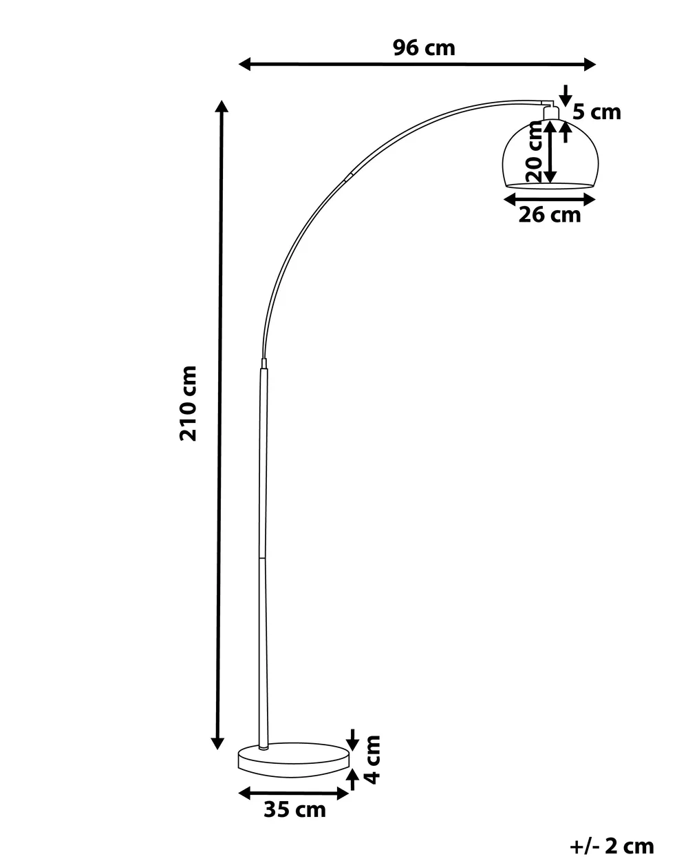 Floor Lamp PAROO Metal Silver_822241